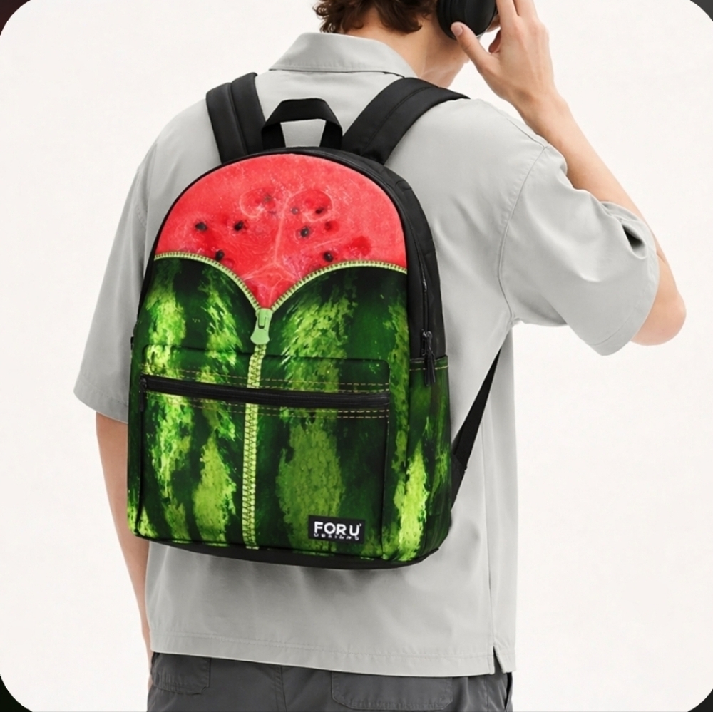 For U Designs Classic Fresh Watermellon Pattern Backpack - Picture 8 of 9